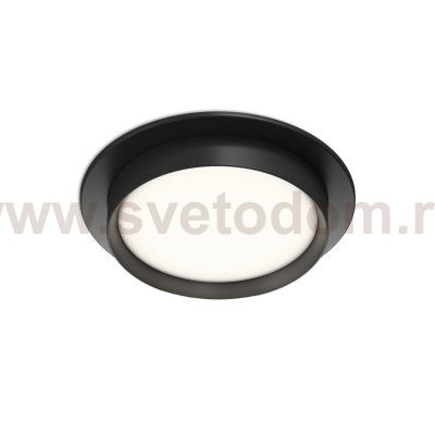 Встраиваемый светильник RATIO, GX53, до 15 Вт, LED, IP20, черный, алюминий, акрил