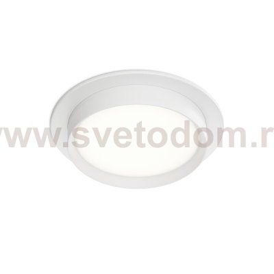 Встраиваемый светильник RATIO, GX53, до 15 Вт, LED, IP20, белый, алюминий, акрил
