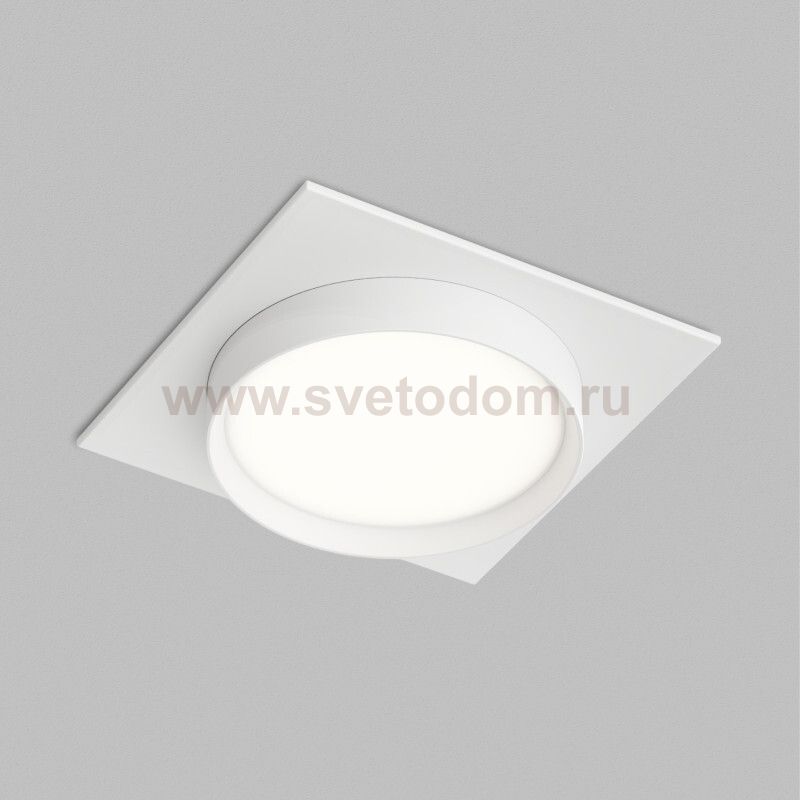 Встраиваемый светильник RATIO, GX53, до 15 Вт, LED, IP20, белый, алюминий, акрил