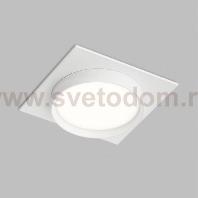 Встраиваемый светильник RATIO, GX53, до 15 Вт, LED, IP20, белый, алюминий, акрил