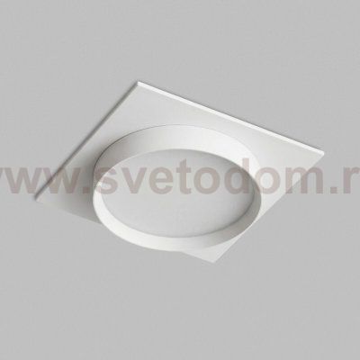 Встраиваемый светильник RATIO, GX53, до 15 Вт, LED, IP20, белый, алюминий, акрил