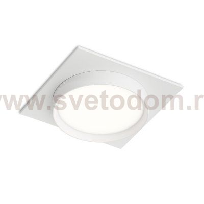 Встраиваемый светильник RATIO, GX53, до 15 Вт, LED, IP20, белый, алюминий, акрил