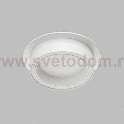 Встраиваемый светильник GLOW, GX53, до 15 Вт, LED, IP20, белый, алюминий, акрил