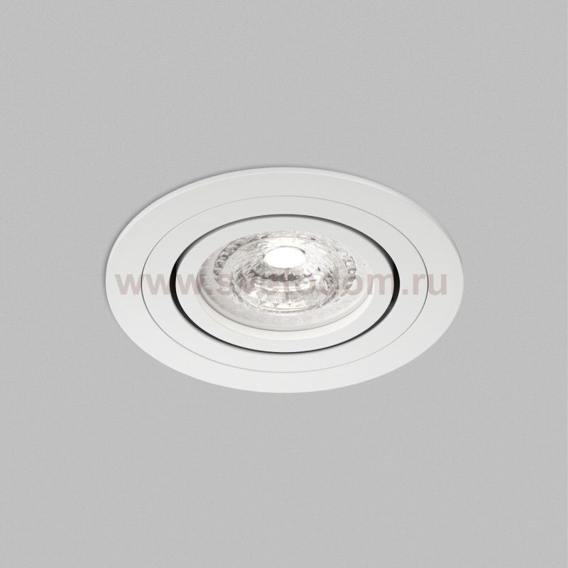 Встраиваемый светильник PRIME, GU5.3, до 15 Вт, LED, IP20, белый, алюминий