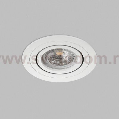 Встраиваемый светильник PRIME, GU5.3, до 15 Вт, LED, IP20, белый, алюминий