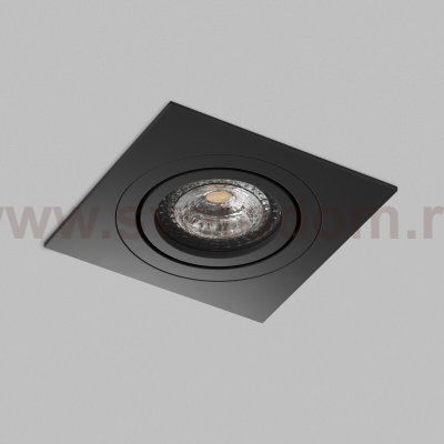 Встраиваемый светильник PRIME, GU5.3, до 15 Вт, LED, IP20, черный, алюминий
