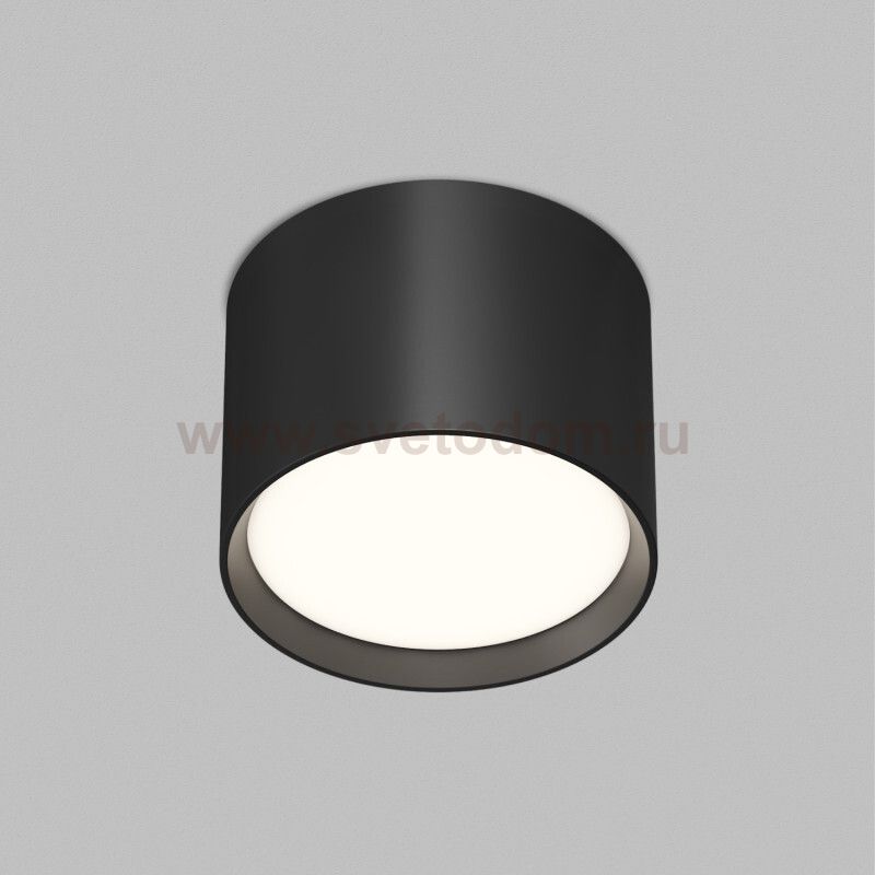 Накладной светильник PILLAR, GX53, до 15 Вт, LED, IP20, черный, алюминий