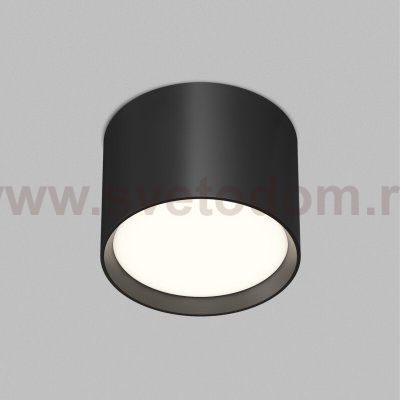 Накладной светильник PILLAR, GX53, до 15 Вт, LED, IP20, черный, алюминий