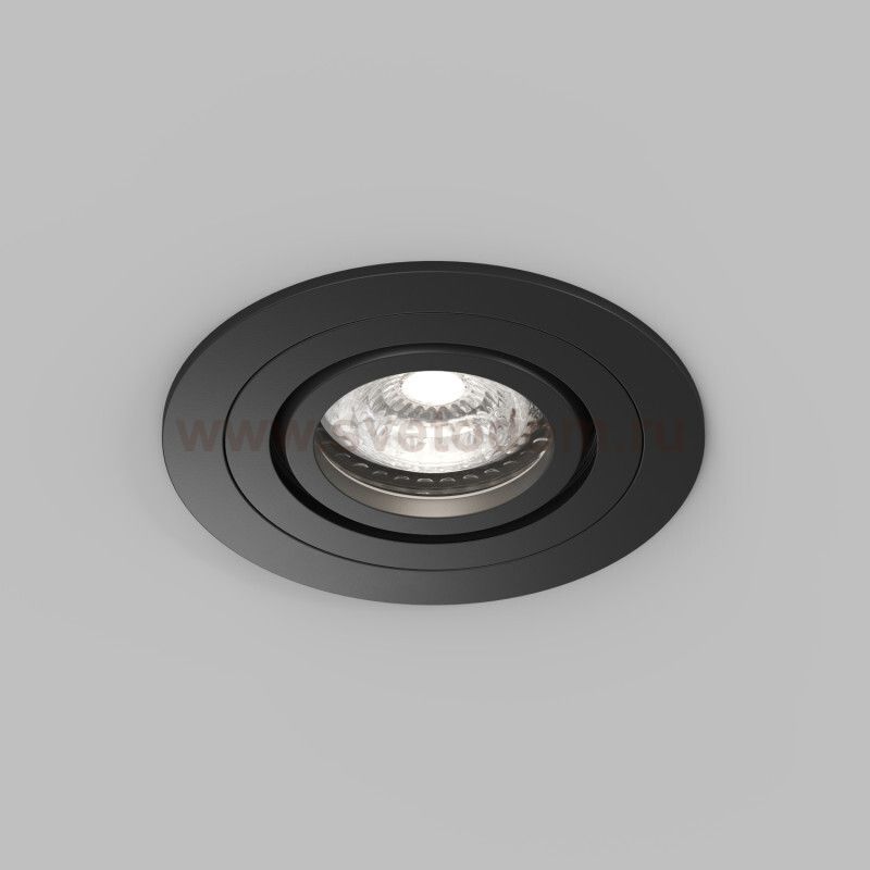 Встраиваемый влагозащищённый светильник HYDRO, IP44, до 15 Вт LED, GU10, алюминий, чёрный