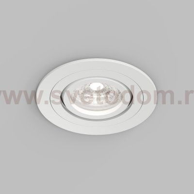 Встраиваемый влагозащищённый светильник HYDRO, IP44, до 15 Вт LED, GU10, алюминий, белый