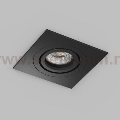 Встраиваемый влагозащищённый светильник HYDRO, IP44, до 15 Вт LED, GU10, алюминий, чёрный