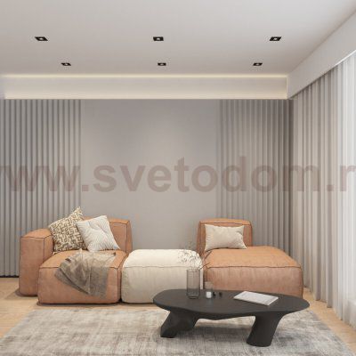 Встраиваемый влагозащищённый светильник HYDRO, IP44, до 15 Вт LED, GU10, алюминий, чёрный