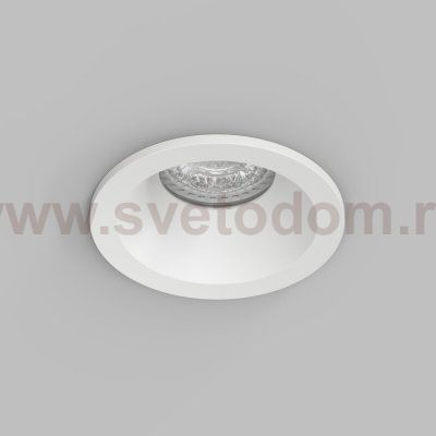 Встраиваемый влагозащищённый светильник COVE, IP44, до 15 Вт LED, GU10, алюминий, белый