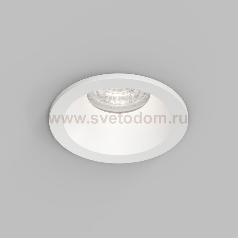 Встраиваемый влагозащищённый светильник COVE, IP44, до 15 Вт LED, GU10, алюминий, белый
