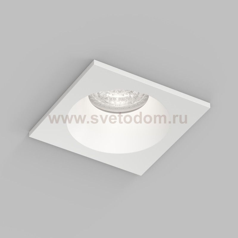 Встраиваемый влагозащищённый светильник COVE, IP44, до 15 Вт LED, GU10, алюминий, белый