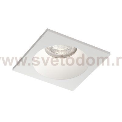 Встраиваемый влагозащищённый светильник COVE, IP44, до 15 Вт LED, GU10, алюминий, белый