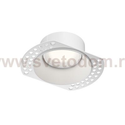 Встраиваемый светильник под шпатлевку SPOT HIDE, до 15 Вт LED, GU10, IP20, алюминий, белый