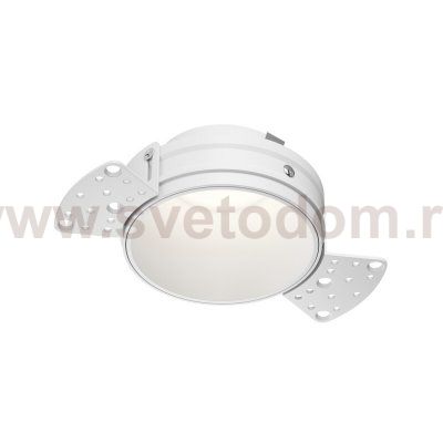 Встраиваемый светильник для ГКЛ SPOT HIDE, до 15 Вт LED, GU10, IP20, алюминий, белый