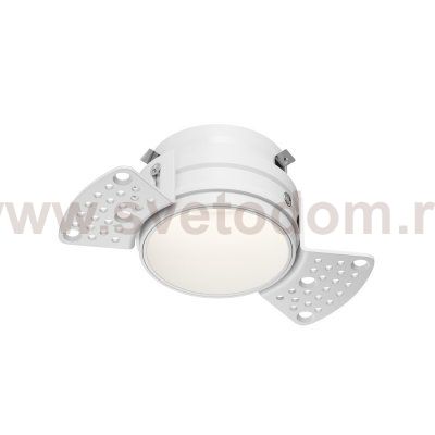Встраиваемый светильник для ГКЛ SPOT HIDE, до 15 Вт LED, GU10, IP20, алюминий, белый