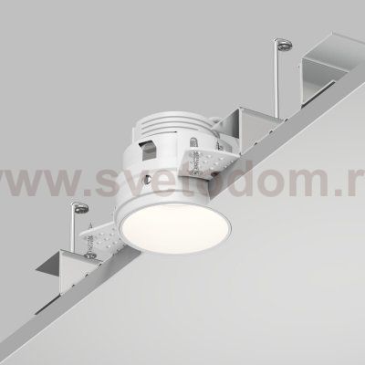 Встраиваемый светильник для ГКЛ SPOT HIDE, до 15 Вт LED, GU10, IP20, алюминий, белый