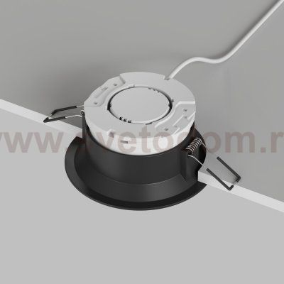 Встраиваемый светильник INER, до 15 Вт LED, GX53, IP20, алюминий, чёрный