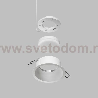 Встраиваемый светильник INER, до 15 Вт LED, GX53, IP20, алюминий, белый