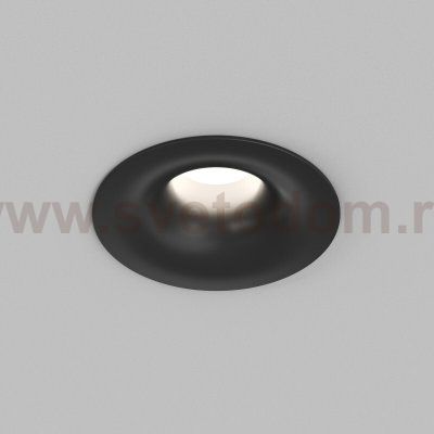 DK2430-BK Встраиваемый светильник SHINE GLOW 15Вт, 3000-4000К, IP20, черный матовый, алюминий