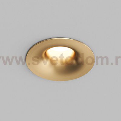 DK2430-SB Встраиваемый светильник SHINE GLOW 15Вт, 3000-4000К, IP20, сатин. латунь, алюминий