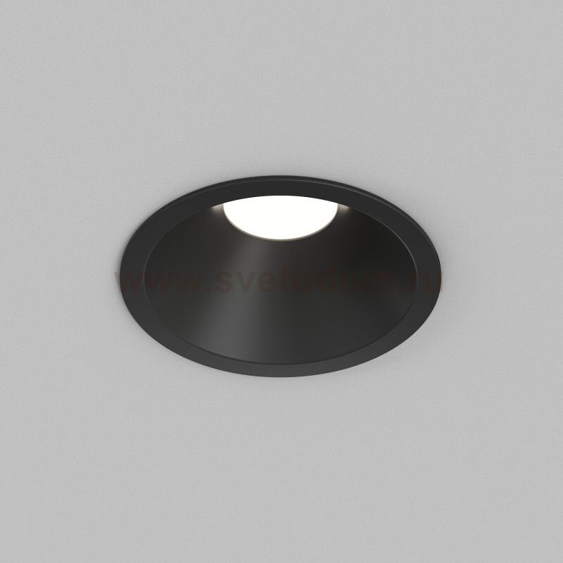 DK2431-BK Встраиваемый светильник SHINE GLOW 15Вт, 3000-4000К, IP20, черный матовый, алюминий