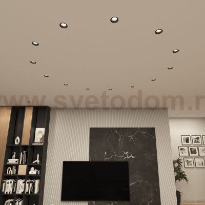 Встраиваемый светильник Denkirs DK3055-BK Vibi