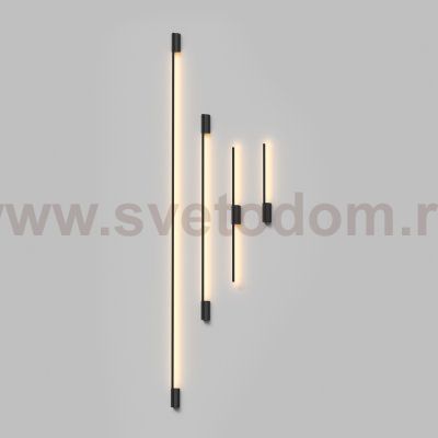 Светильник настенный TRIXRAY, 18Вт, 2200?мм, 3000К, алюминий, черный