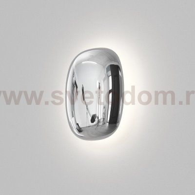 Светильник настенный GLOSSA, 9 Вт, 3000K, 212?164?69 мм, алюминий, хром