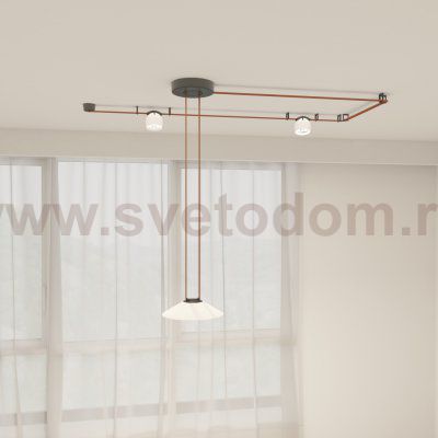 Светильник на шине Denkirs DK5540-WH+BK BELTY SPOT
