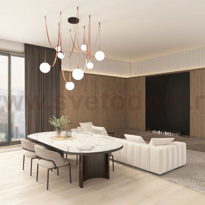 Светильник на шине Denkirs DK5555-BK BELTY ORB