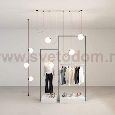 Светильник на шине Denkirs DK5555-BK BELTY ORB