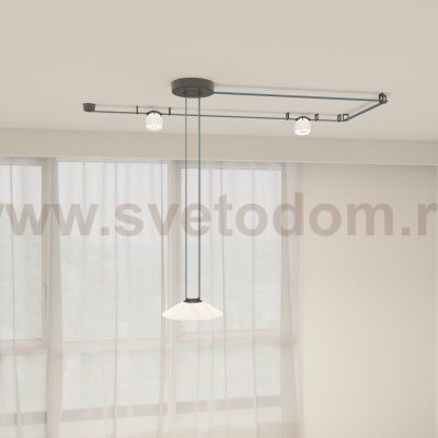 Светильник на шине Denkirs DK5564-WH+BK BELTY FLOW