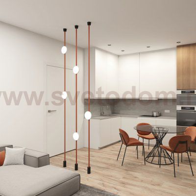 Светильник на шине Denkirs DK5567-WH+BK BELTY FLOW