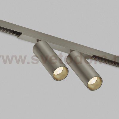 DK5942-DN Светильник трековый SHINE SPOT ZigBee, 48В, 8Вт*2, 2700-6000K, IP20, темный никель, алюминий