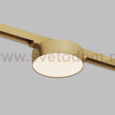 DK5962-SB Светильник трековый SHINE FLOW ZigBee, 48В, 8Вт, 2700-6000K, IP20, сатин. латунь, алюминий