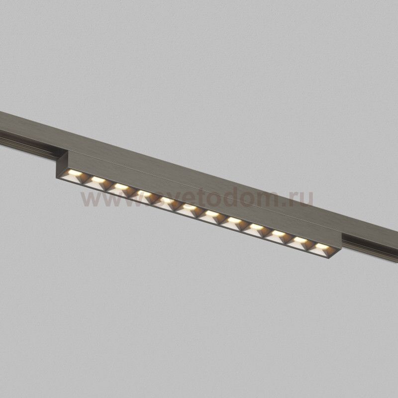 DK5971-DN Светильник трековый SHINE GRILL ZigBee, 48В, 10Вт, 2700-6000K, IP20, темный никель, алюминий