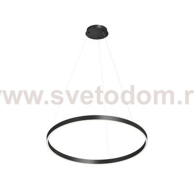 Светильник подвесной RAYDIA, 60 Вт, 3000–4000К, ?800?1500 мм, металл+акрил, черный, свет вверх/вниз