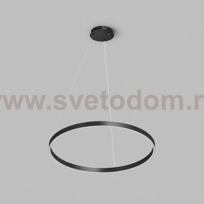 Светильник подвесной RAYDIA, 60 Вт, 3000–4000К, ?800?1500 мм, металл+акрил, черный, свет вверх/вниз