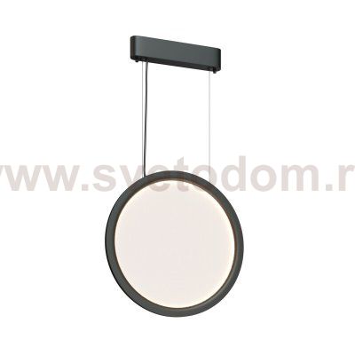 Подвесной светильник вертикальный VEIL, 25 Вт, ?450?1950 мм, LED 2700-6000K, IP20, пульт Д/У (в комплекте), черный, алюминий, акрил