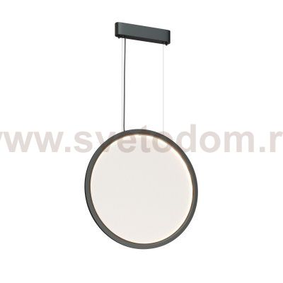 Подвесной светильник вертикальный VEIL, 35 Вт, ?600?2100 мм, LED 2700-6000K, IP20, пульт Д/У (в комплекте), черный, алюминий, акрил