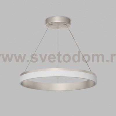 Подвесной светильник RING, ?600 мм, LED, 38Вт, 3000К, алюминий+акрил, сатин. никель