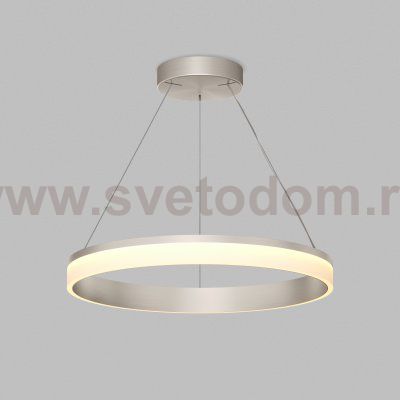 Подвесной светильник RING, ?600 мм, LED, 38Вт, 3000К, алюминий+акрил, сатин. никель