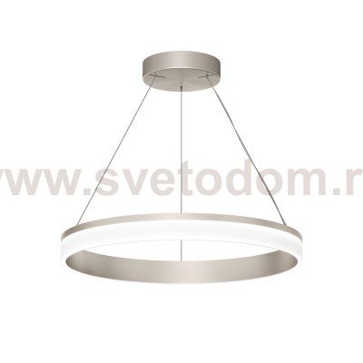 Подвесной светильник RING, ?600 мм, LED, 38Вт, 4000К, алюминий+акрил, сатин. никель