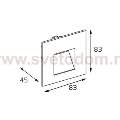 DL 3019 black светильник встраиваемый Italline