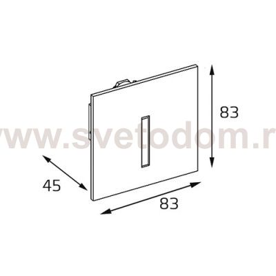 DL 3020 black светильник встраиваемый Italline