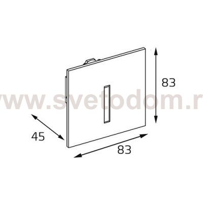 DL 3020 grey светильник встраиваемый Italline